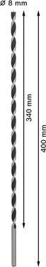 Houtboor 8 mm x 340 mm