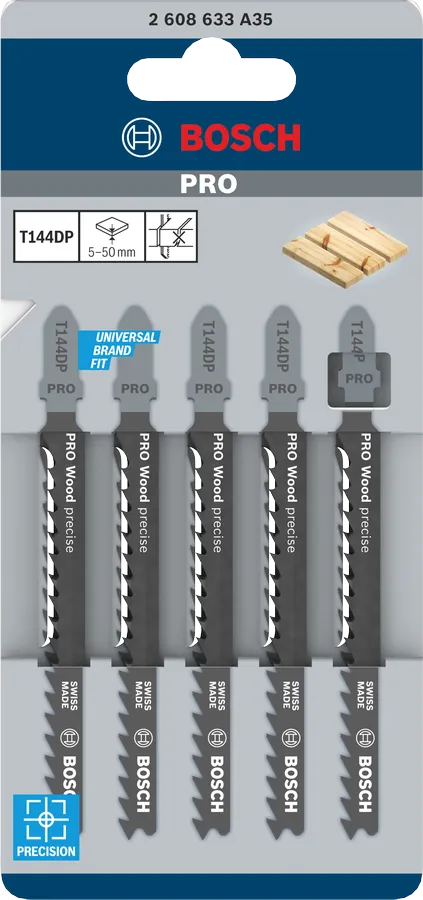 PRO Wood Precise T144DP Decoupeerzaagblad