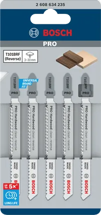 PRO Hardwood Clean Reverse T101BRF decoupeerzaagblad