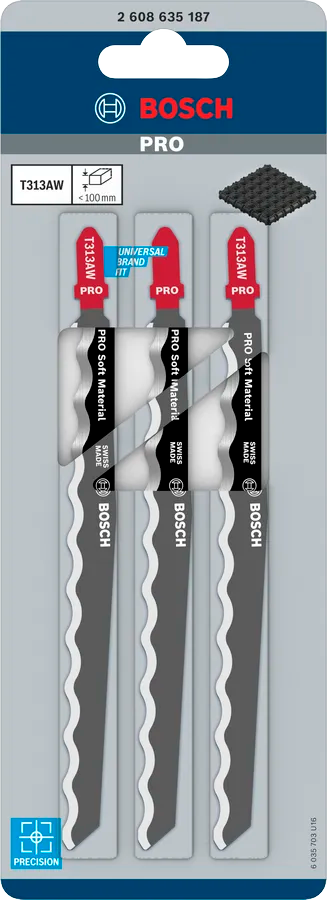 Bosch PRO Soft Material T313AW Decoupeerzaagblad