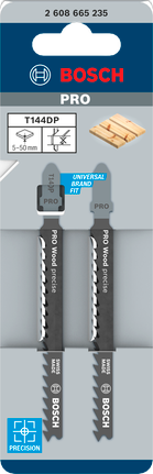 PRO Wood Precise T144DP Decoupeerzaagblad