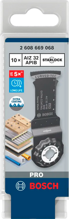 Bosch PRO AIZ 32 APIB Invalzaagblad 32 x 50 mm – 10 stuks