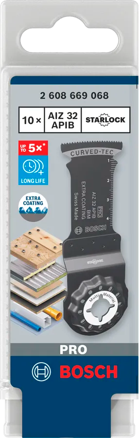 Bosch PRO AIZ 32 APIB Invalzaagblad 32 x 50 mm – 10 stuks