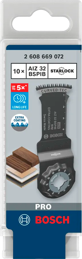 Bosch PRO AIZ 32 BSPIB Multitool Zaagblad 32 x 50 mm – 10 stuks