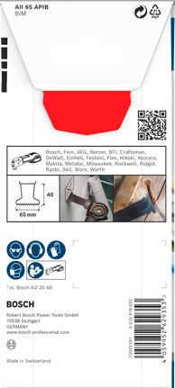 PRO AII 65 APIB Multitool zaagblad, 65 x 40 mm