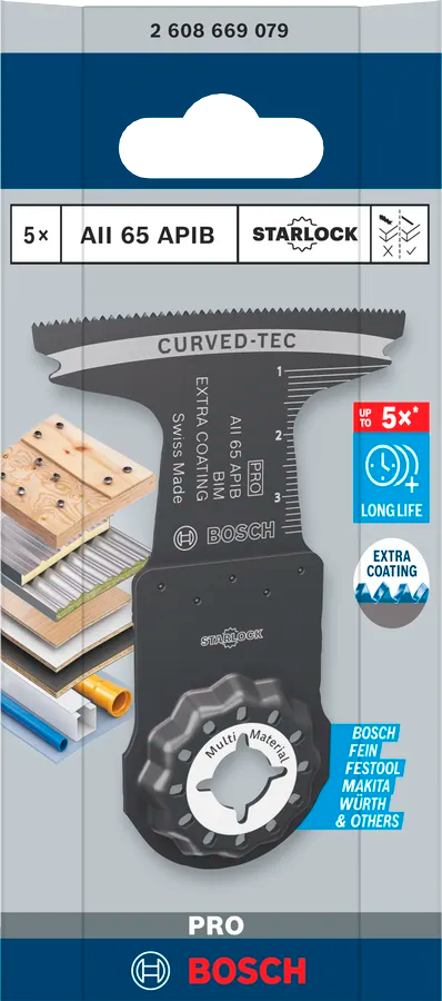PRO AII 65 APIB Invalzaagblad, 65 x 40 mm, 5 stuks