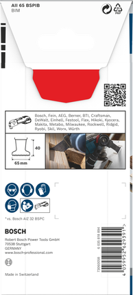 Bosch PRO AII 65 BSPIB Multitool Zaagblad 65 x 40 mm