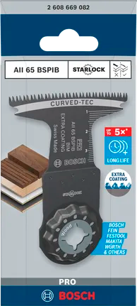 Bosch PRO AII 65 BSPIB Multitool Zaagblad 65 x 40 mm