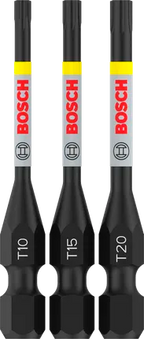 PRO T Impact bits T10 / T15 / T20, 55 mm