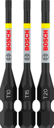 PRO T Impact bits T10 / T15 / T20, 55 mm