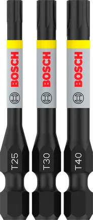 PRO T Impact bits T25 / T30 / T40, 55 mm