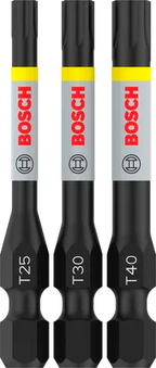 PRO T Impact bits T25 / T30 / T40, 55 mm