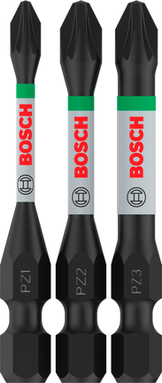 Bosch PRO Pozidriv Impact Bit Set PZ1-PZ3 – 55 mm (3-delig)