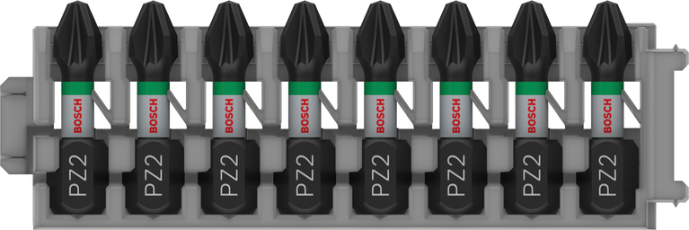 Bosch PRO Pozidriv Impact Bit Set PZ2 – 25 mm (8-delig)