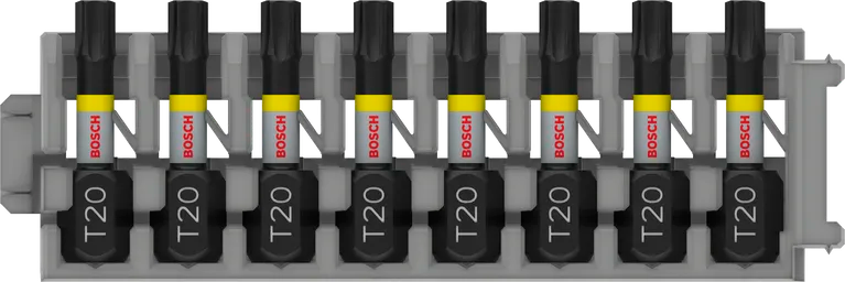 PRO Torx slagschroefbit, T20, 25 mm, 8-delig