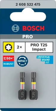 Bit T25 - 25 mm - 2st