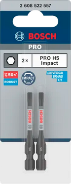 Bosch PRO Hex Impact Bit H5 – 55 mm (2-delig)