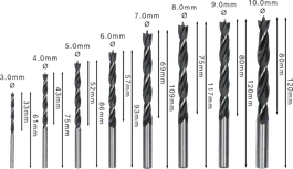 Bosch PRO Wood boorset met centreerpunt, 8-delig