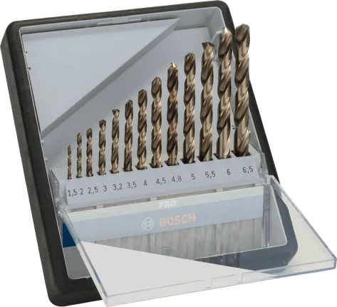 PRO Stainless Steel HSS Co Spiraalboorset 13 Delig