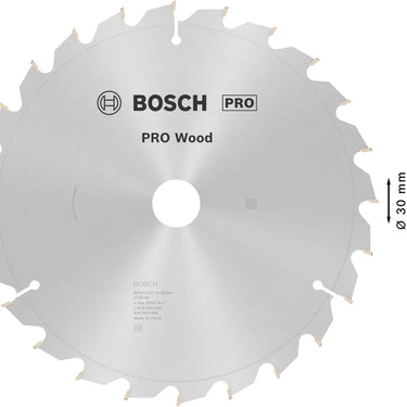 Zaagblad Hout - 254 mm x 30 mm x 24T