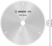 Bosch PRO Wood cirkelzaagblad 305 mm T96