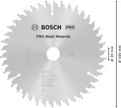 Bosch PRO Multi Material cirkelzaagblad, 160 x 2,4 x 20 mm
