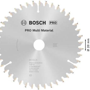 Zaagblad Multi Material - 160 mm x 20 mm x 42T