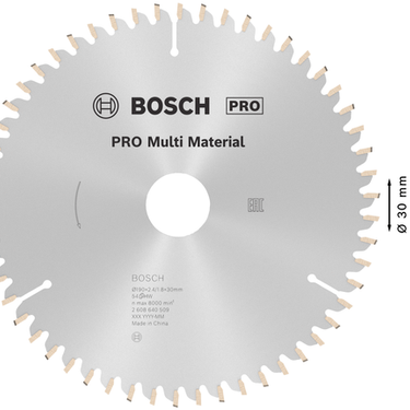 Zaagblad Multi Material - 190 mm x 30 mm x 54T