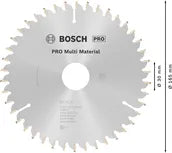 Bosch PRO Multi Material cirkelzaagblad, 165 x 2,4 x 30 mm