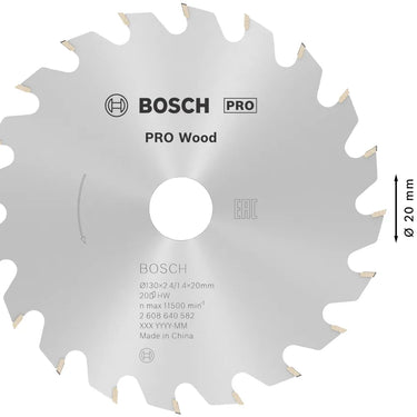 Zaagblad Wood - 130 mm x 20 mm x 20T