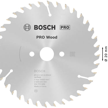 Zaagblad Wood - 150 mm x 20 mm x 36T
