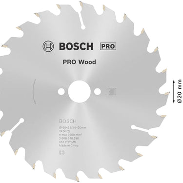Zaagblad Wood - 160 mm x 20 mm x 24T