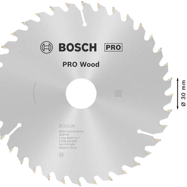 Zaagblad Wood - 180 mm x 30 mm x 36T