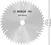 PRO Wood cirkelzaagblad, 190 x 2,6 x 20 mm, T48