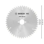 Bosch PRO Wood cirkelzaagblad, 190 x 2,6 x 30 mm, T48