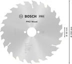 Bosch PRO Wood cirkelzaagblad, 200 x 2,8 x 30 mm, T24