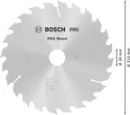 Bosch PRO Wood cirkelzaagblad, 210 x 2,8 x 30 mm, T24