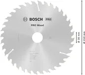 Bosch PRO Wood cirkelzaagblad, 210 x 2,8 x 30 mm, T36