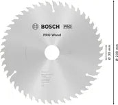 Bosch PRO Wood cirkelzaagblad, 210 x 2,8 x 30 mm, T48