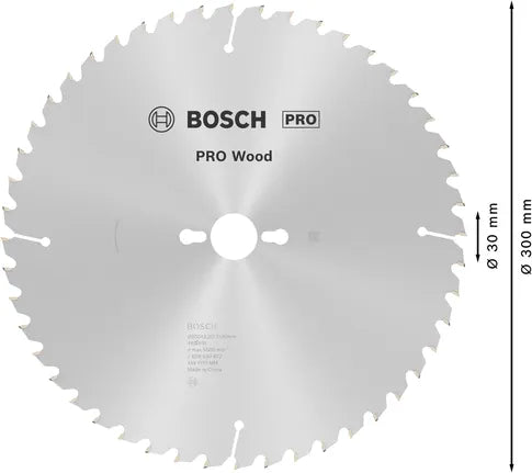 Bosch PRO Wood Cirkelzaagblad – 300 x 3,2 x 30 mm, T48