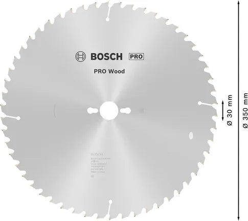 Bosch PRO Wood Cirkelzaagblad – 350 x 3,5 x 30 mm, T54