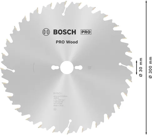 Bosch PRO Wood Cirkelzaagblad 300 x 3,2 x 30 mm, T28