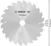 Bosch PRO Wood cirkelzaagblad, 235 x 2,8 x 30 mm, T24