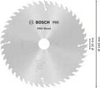 Bosch PRO Wood cirkelzaagblad, 235 x 2,8 x 30 mm, T48