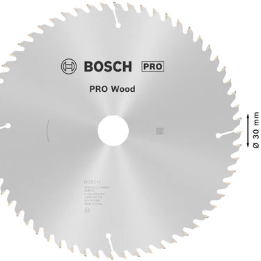 Zaagblad Wood - 250 mm x 30 mm x 60T