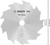 Bosch PRO Wood cirkelzaagblad, 130 x 2 x 16 mm, T9