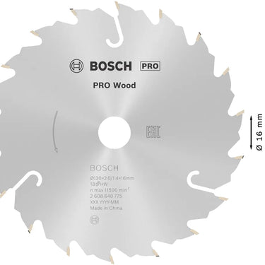 Zaagblad Wood - 130 mm x 16 mm x 18T