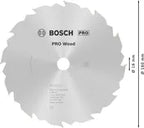 Bosch PRO Wood cirkelzaagblad, 160 x 2,2 x 16 mm, T12