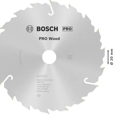 Zaagblad Wood - 160 mm x 20 mm x 18T