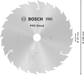 Bosch PRO Wood cirkelzaagblad, 190 x 2,4 x 20 mm, T24